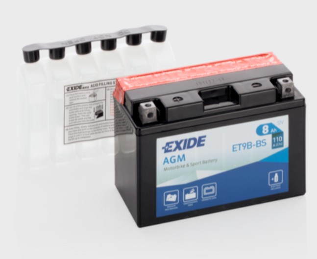 Аккумуляторная батарея Exide ET9B-BS