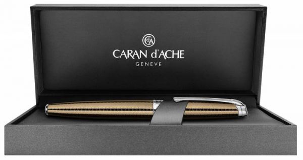 Шариковая ручка CARANDACHE Leman CAVIAR SP (4789.497) латунь лак посеребрение с родиевым напылением